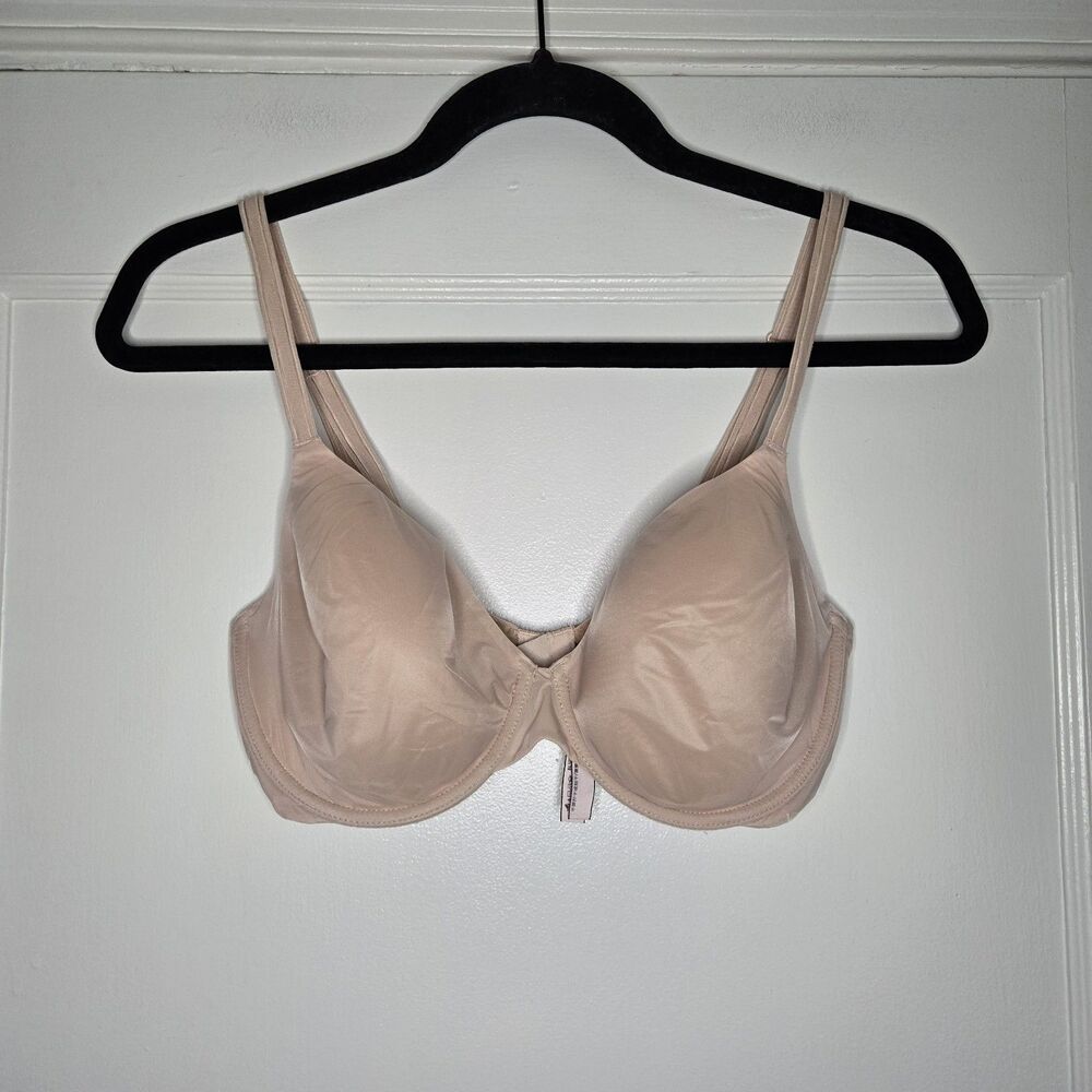 Victoria Secret T Shirt Bra Beige 32DD Perfect Coverage Lined